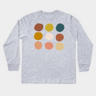 Fall Color Palette Kids Long Sleeve T-Shirt